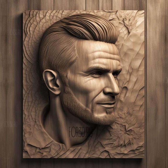 David Beckham 1 stl model for CNC